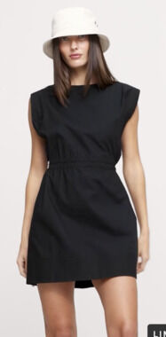 Banana Republic Cotton Poplin Cinch-Waist Mini Dress
